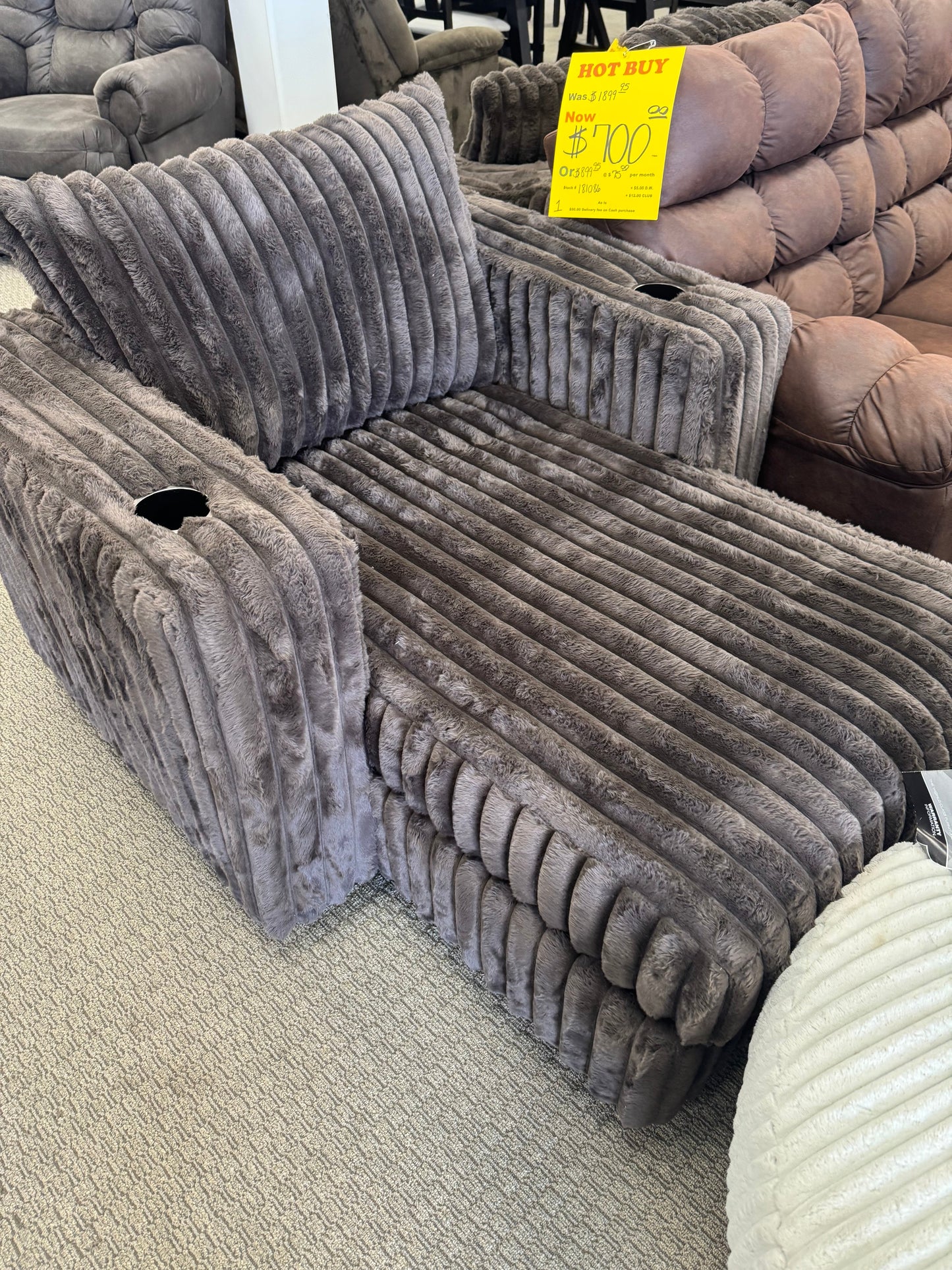 Used 3 Piece Brown Cuddle Trading Post