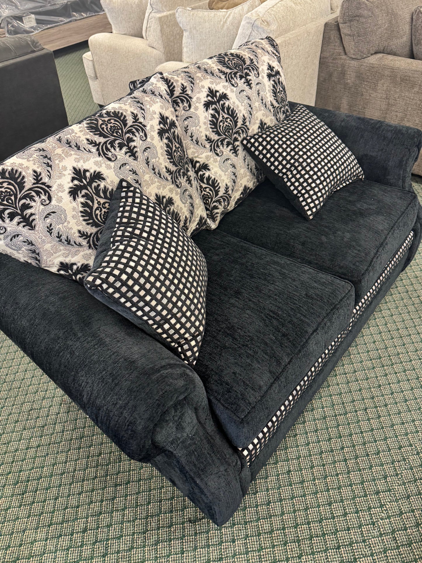 New Classic Black Sofa and Loveseat Trading Post