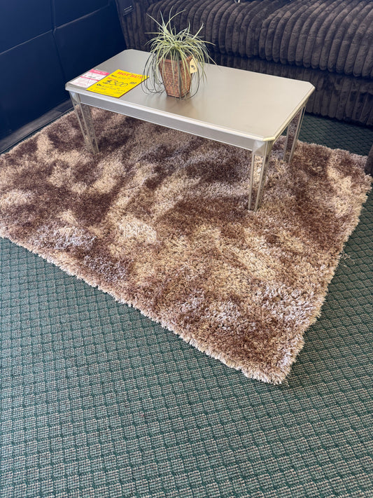 New Brown/Gold Shag Rug Trading Post