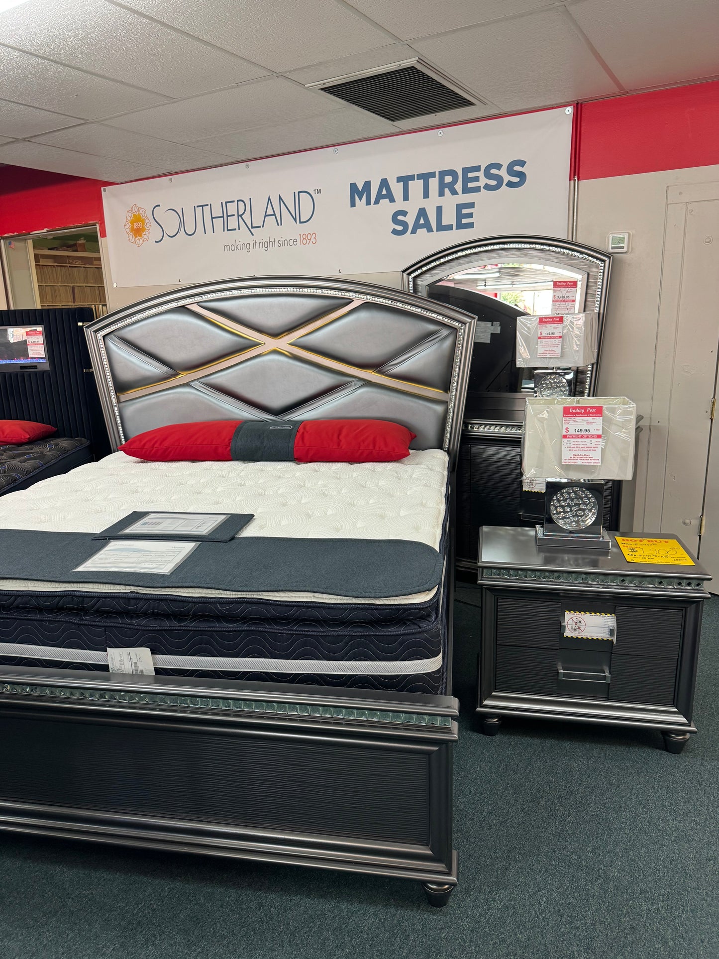 New Grey King Bedroom Set Trading Post