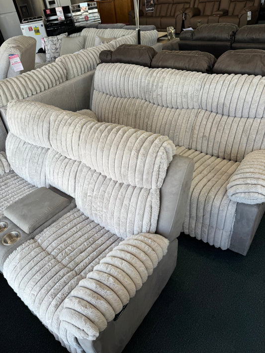 New White Reclining Sofa and Loveseat Trading Post