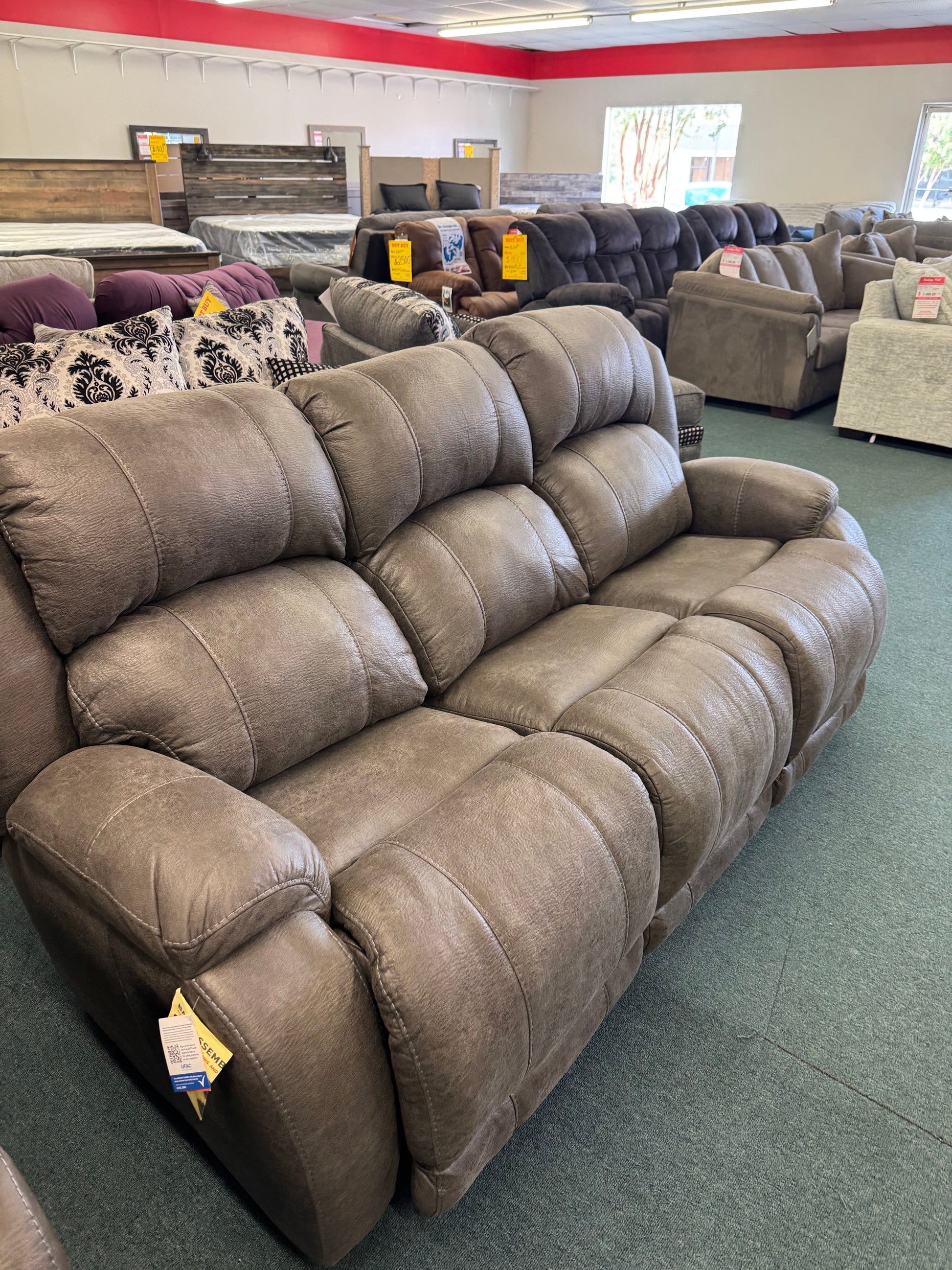 New Reclining Grey Sofa and Loveseat Trading Post