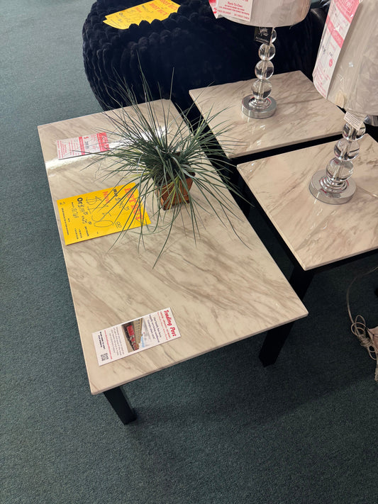 New White Marble Living Room Tables Trading Post