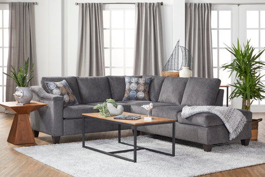 Illusion Flannel 10300 Sectional Hughes Furniture