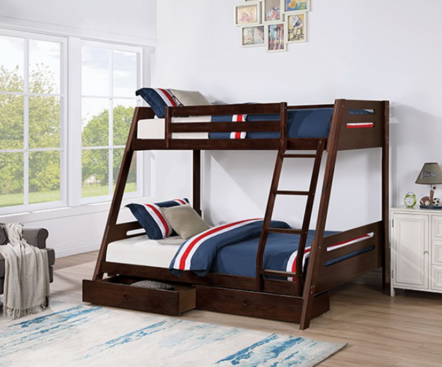 Emilee Twin/Full Bunkbed Espresso Furniture of America