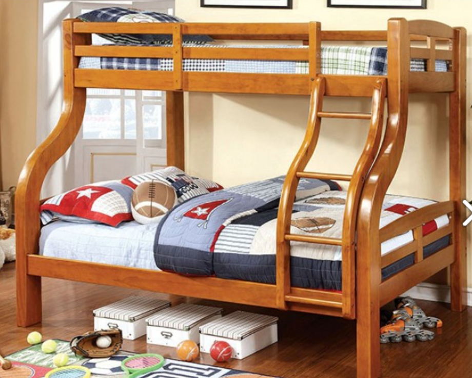 Solpine Twin/Full Bunkbed Oak Furniture of America