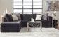 1100 | Ultimate Ebony Sofa & Chaise Hughes Furniture