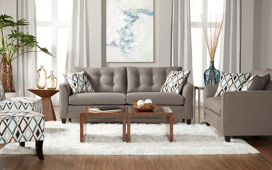 Wexler Flannel 11900 Sofa Loveseat Hughes Furniture