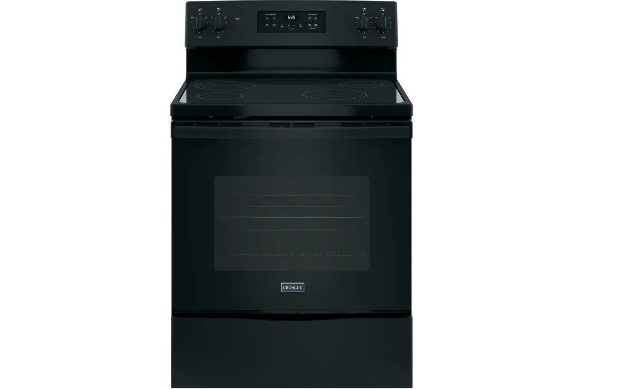 Black Smooth Top Stove CROSLEY