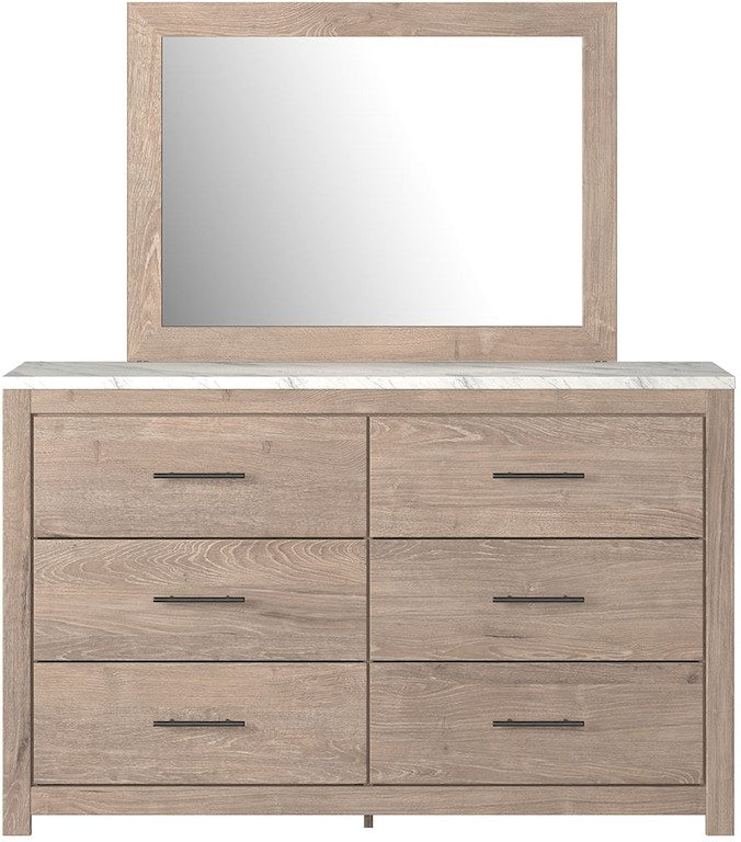 Senniberg Panel Bed with Mirrored Dresser, Chest and Nightstand Signature Design by Ashley®
