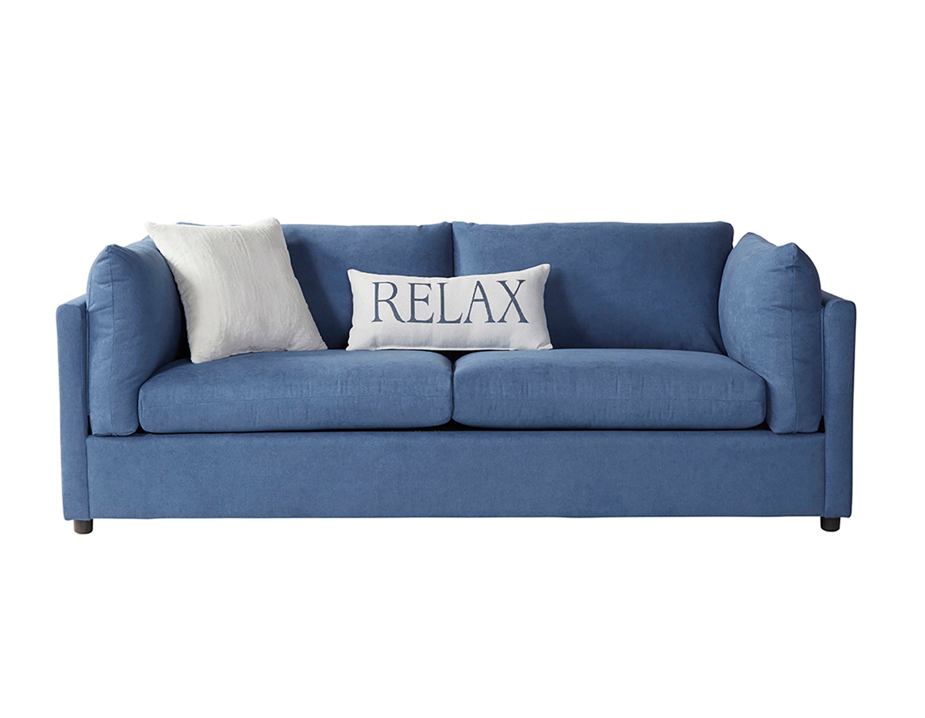 Navy 18200 Sofa With Cuddle Chair and Ottoman Hughes Furniture
