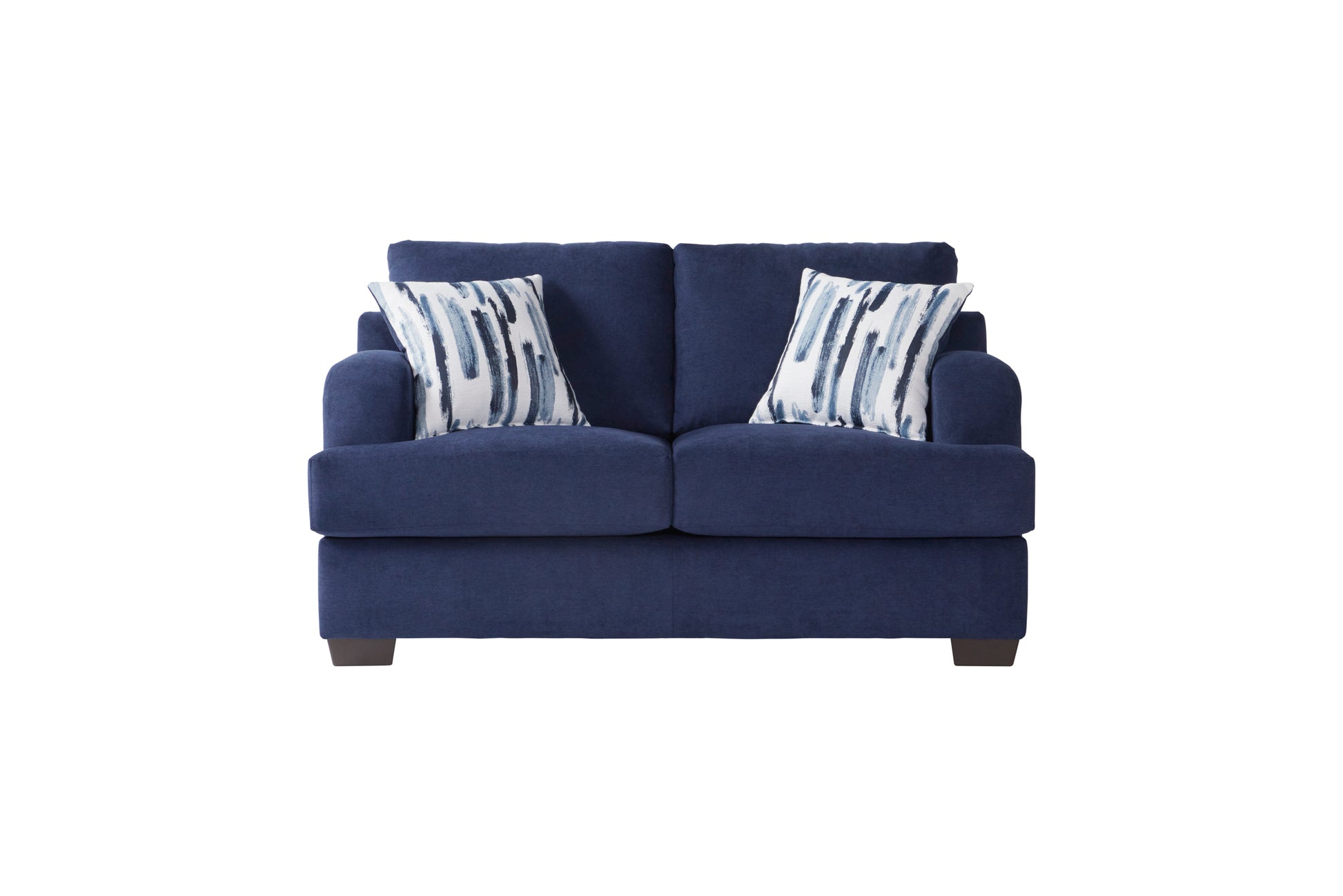 Cameo Navy 14100 Sofa Loveseat Hughes Furniture