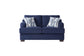 Cameo Navy 14100 Sofa Loveseat Hughes Furniture