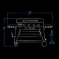 Deluxe Pitboss 4 Burner Griddle w/Shelves Pitboss
