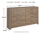 Culverbach Six Drawer Dresser Signature Design by Ashley®