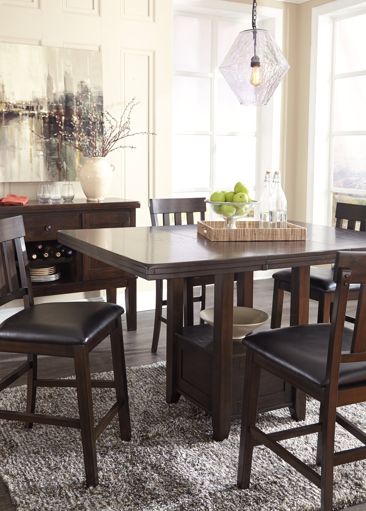 Haddigan RECT DRM Counter EXT Table Signature Design by Ashley®