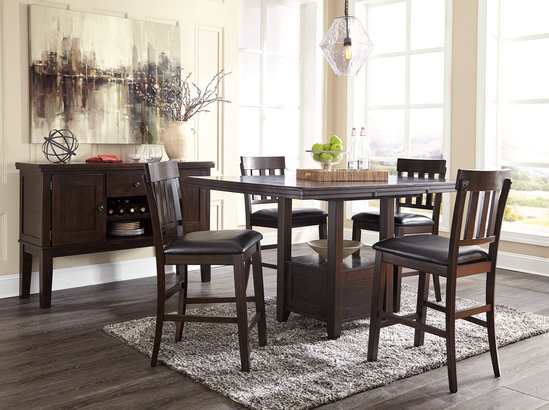 Haddigan RECT DRM Counter EXT Table Signature Design by Ashley®