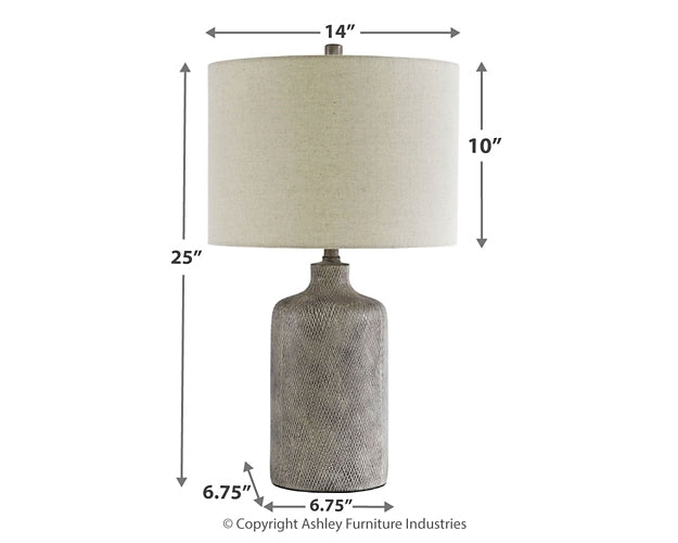 Linus Ceramic Table Lamp (1/CN) Signature Design by Ashley®