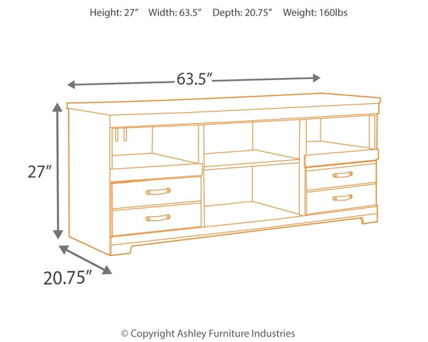 Trinell LG TV Stand w/Fireplace Option Signature Design by Ashley®