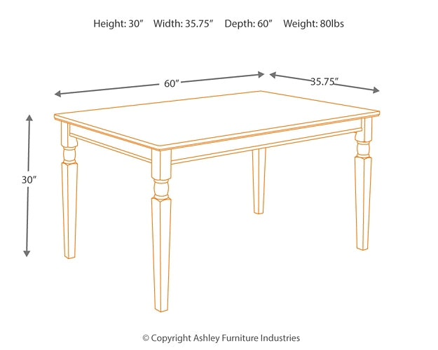 Owingsville Rectangular Dining Room Table Signature Design by Ashley®