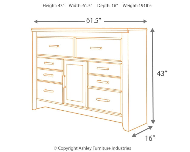 Juararo Six Drawer Dresser Signature Design by Ashley®