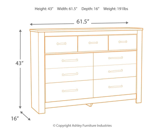 Bellaby Seven Drawer Dresser Signature Design by Ashley®