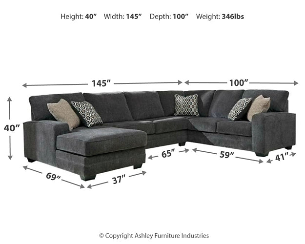 Tracling 3-Piece Sectional with Chaise Benchcraft®
