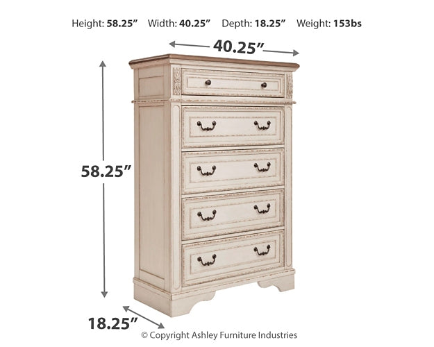 Realyn Five Drawer Chest Signature Design by Ashley®