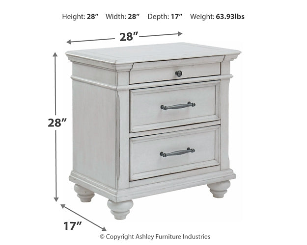 Kanwyn Three Drawer Night Stand Benchcraft®