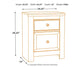Paxberry Two Drawer Night Stand Signature Design by Ashley®
