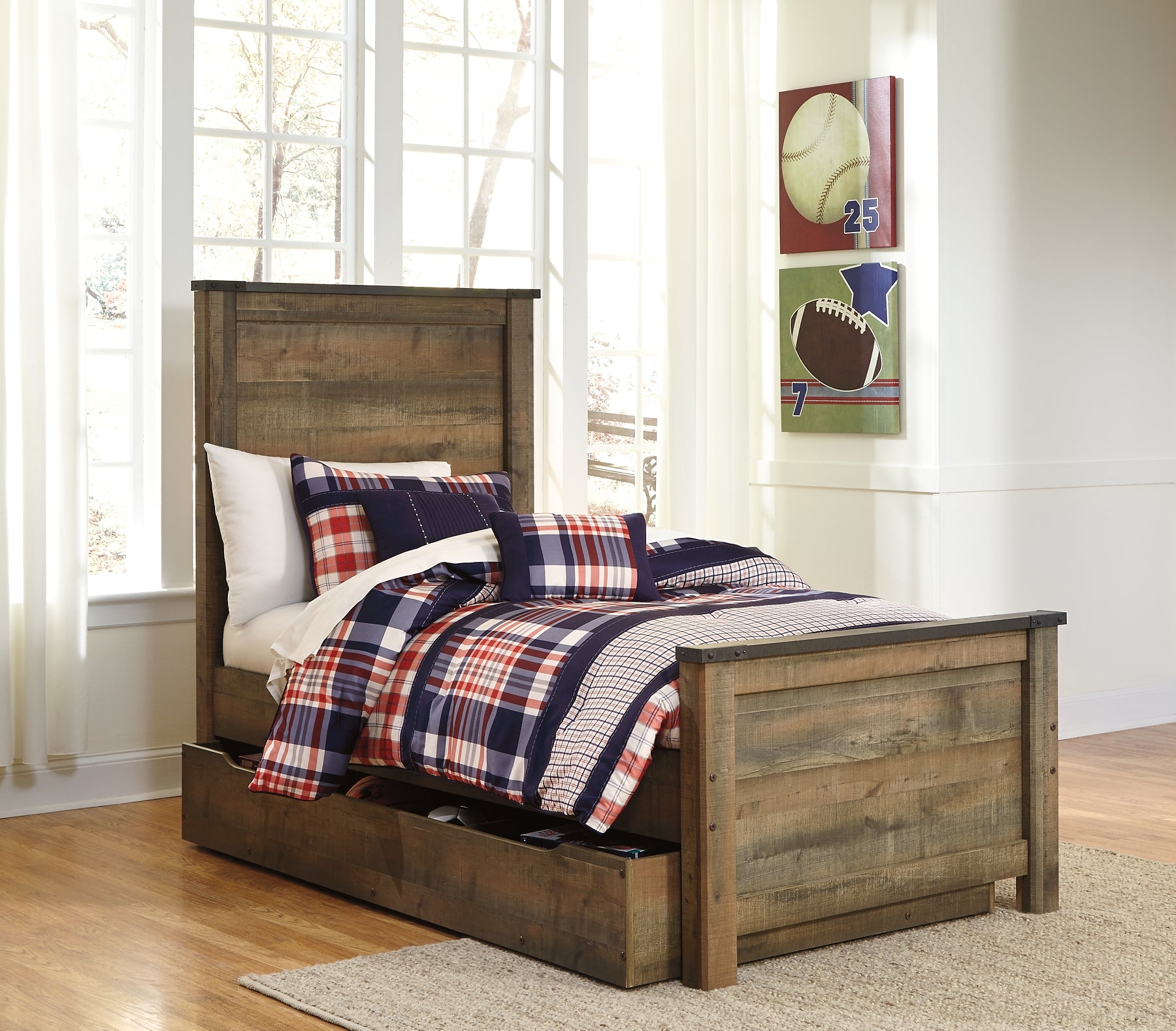 Trinell  Panel Bed With 1 Large Storage Drawer Signature Design by Ashley®