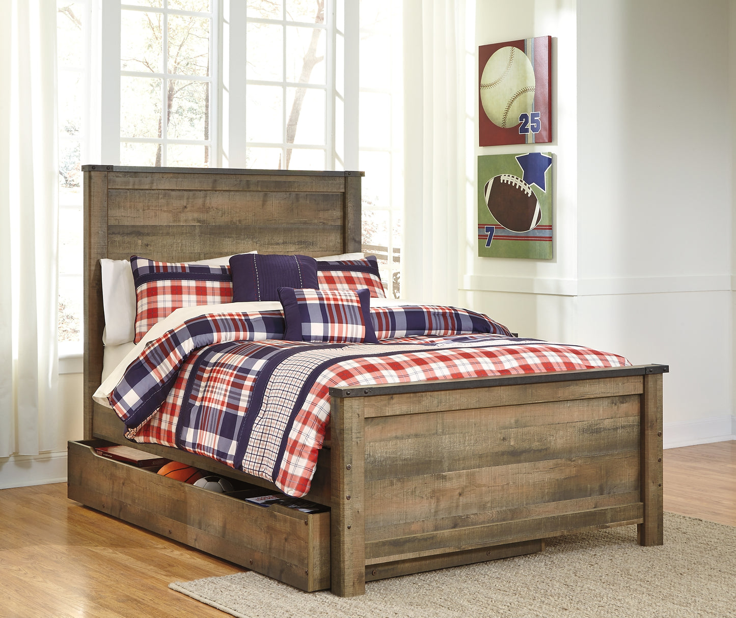 Trinell  Panel Bed With 1 Large Storage Drawer Signature Design by Ashley®