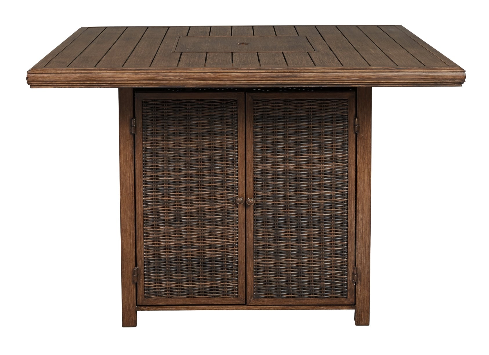 Paradise Trail Square Bar Table w/Fire Pit Signature Design by Ashley®
