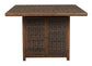 Paradise Trail Square Bar Table w/Fire Pit Signature Design by Ashley®