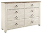 Willowton Six Drawer Dresser Signature Design by Ashley®