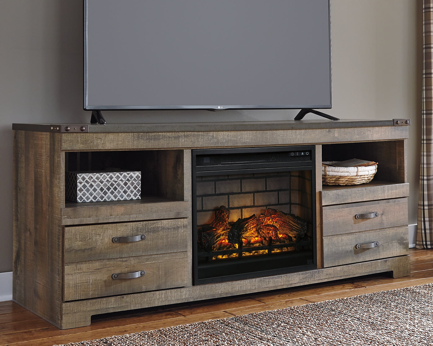 Trinell 63" TV Stand with Electric Fireplace Signature Design by Ashley®