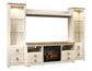 Willowton 4-Piece Entertainment Center with Electric Fireplace Signature Design by Ashley®