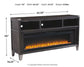 Todoe 65" TV Stand with Electric Fireplace Signature Design by Ashley®