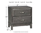 Caitbrook Two Drawer Night Stand Signature Design by Ashley®