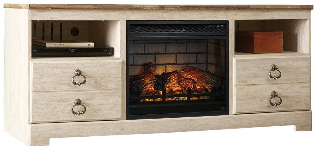 Willowton 64" TV Stand with Electric Fireplace Signature Design by Ashley®