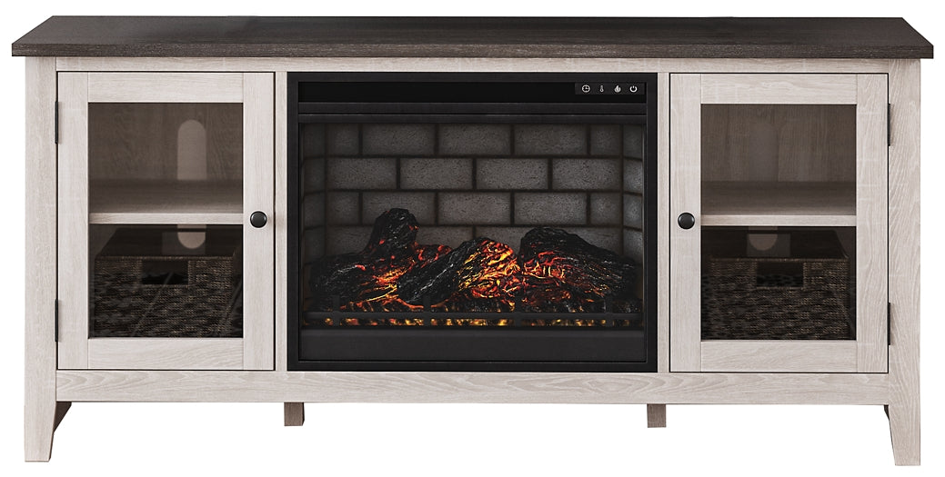 Dorrinson 60" TV Stand with Electric Fireplace Signature Design by Ashley®
