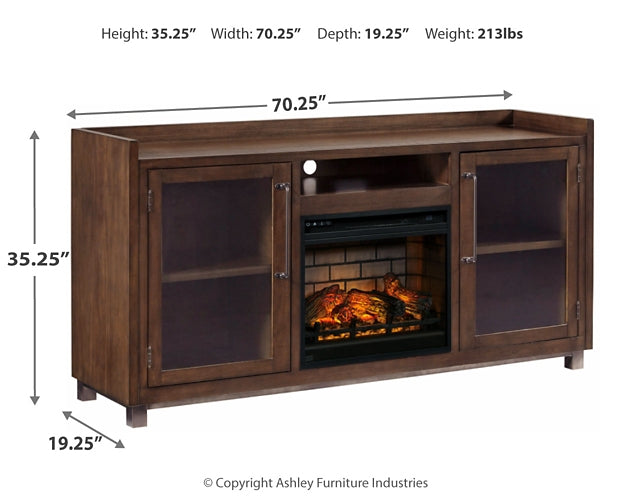 Starmore 70" TV Stand with Electric Fireplace Signature Design by Ashley®