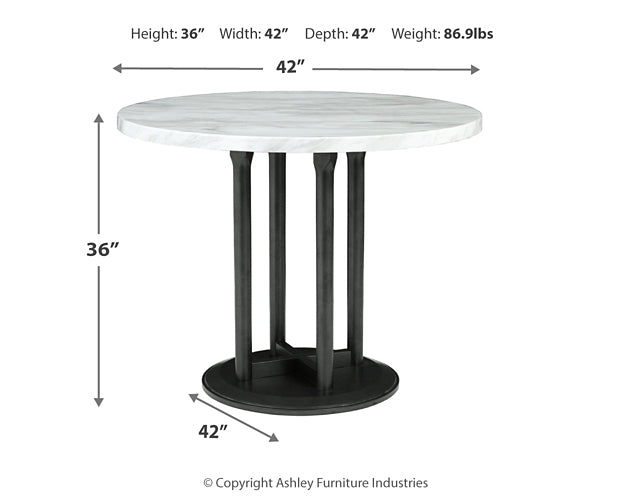 Centiar Round DRM Counter Table Signature Design by Ashley®
