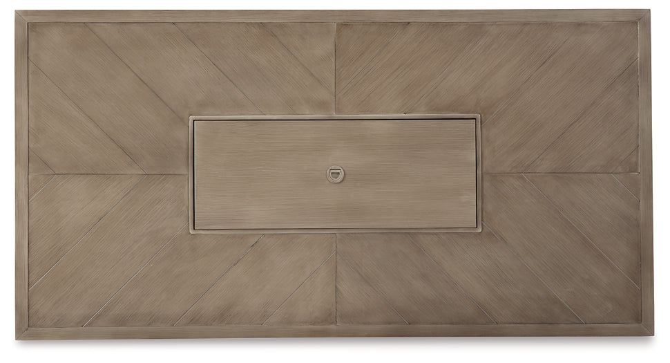 Beachcroft Rectangular Fire Pit Table Signature Design by Ashley®