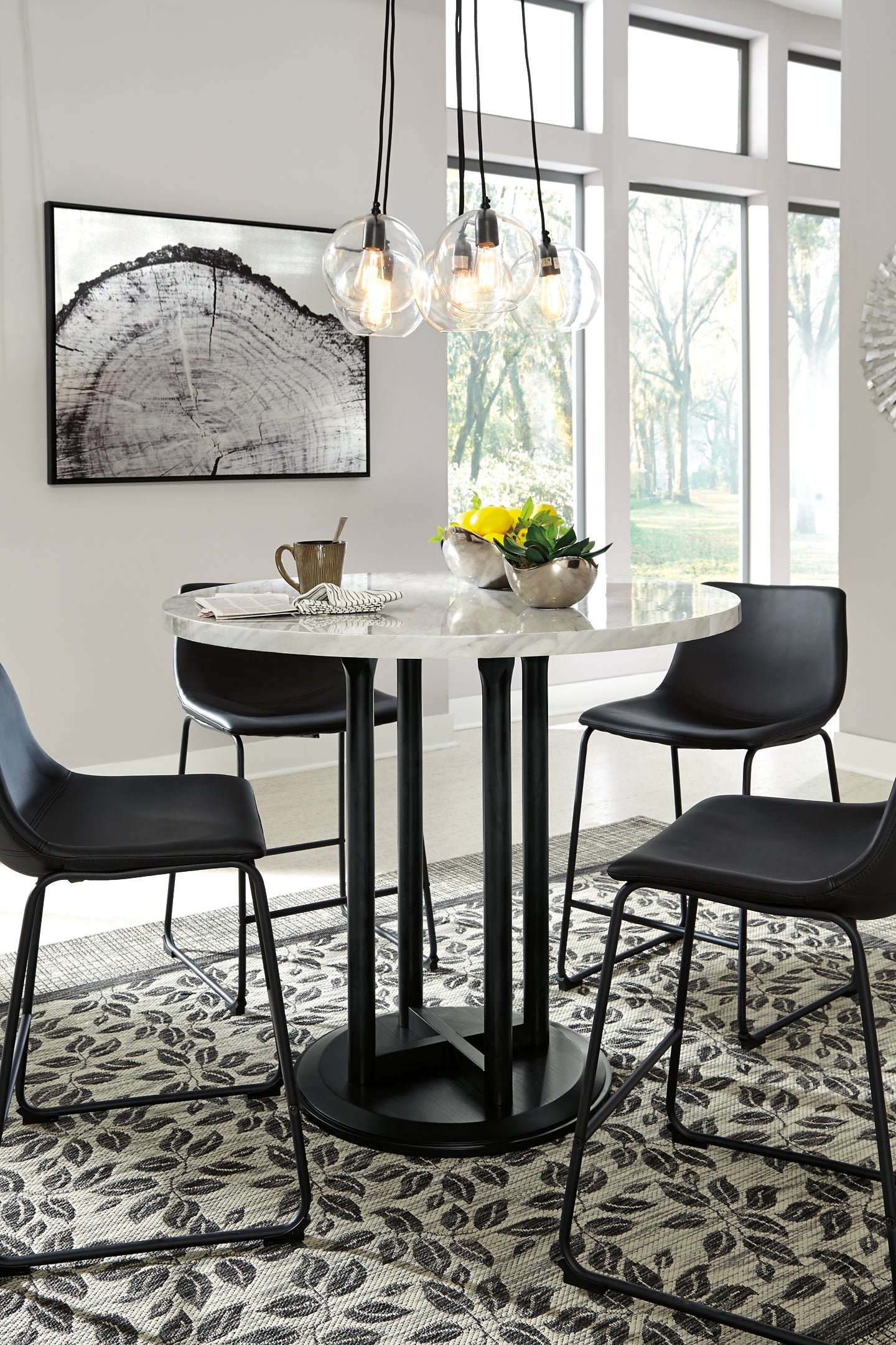 Centiar Round DRM Counter Table Signature Design by Ashley®