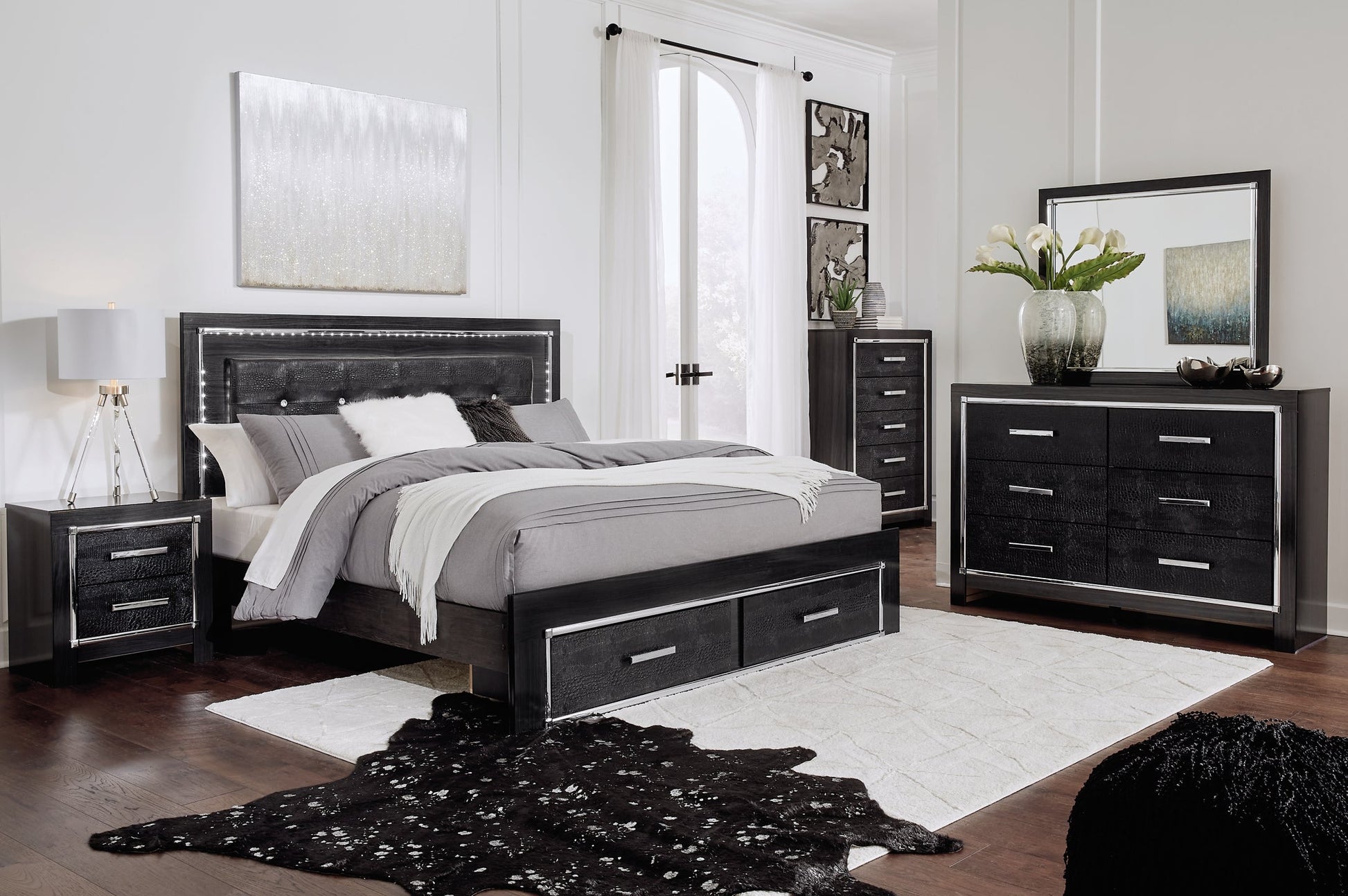 Kaydell  Upholstered Panel Bed With Storage Signature Design by Ashley®