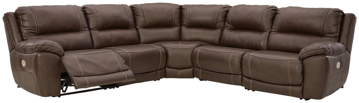 Dunleith 5-Piece Power Reclining Sectional Signature Design by Ashley®