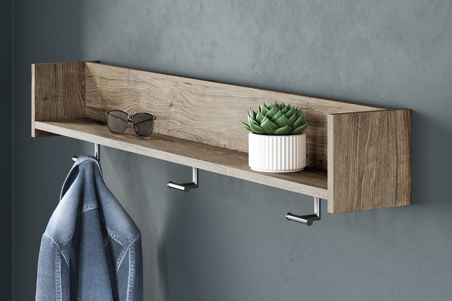 Oliah Wall Mounted Coat Rack w/Shelf Signature Design by Ashley®