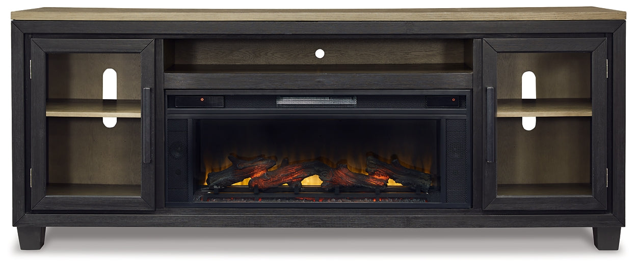 Foyland 83" TV Stand with Electric Fireplace Signature Design by Ashley®