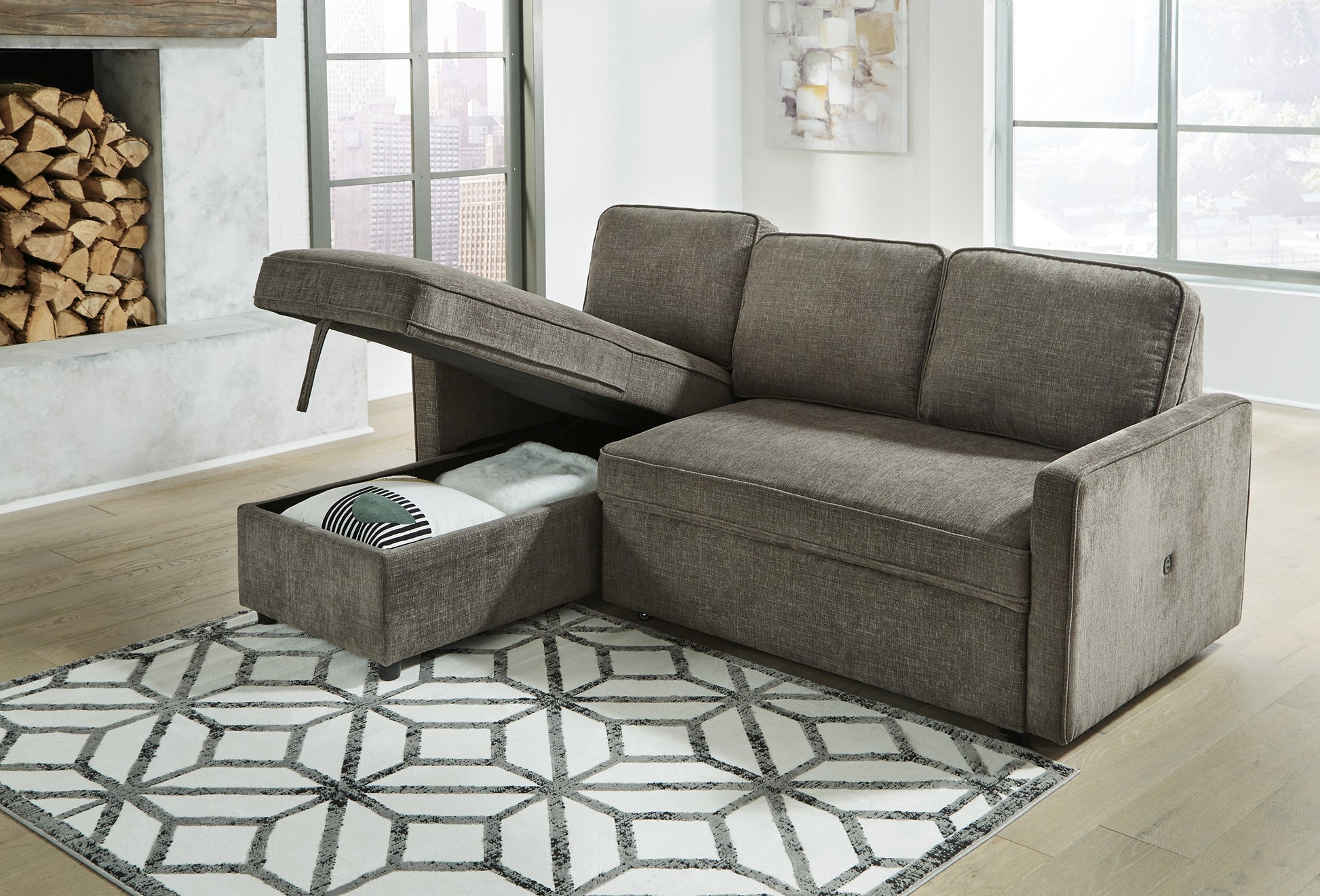Kerle 2-Piece Sectional with Pop Up Bed Signature Design by Ashley®